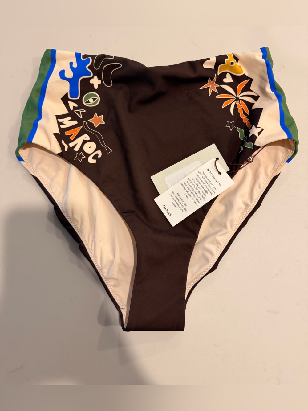 Alemais Maroc High Waisted Bikini Briefs Sz M - Picture 2 of 3